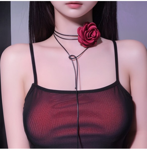 FEE ET MOI - Rose Flower Choker Necklace FEE ET MOI - Rose Flower Choker Necklace